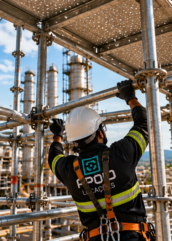 Aluguel de andaimes industriais