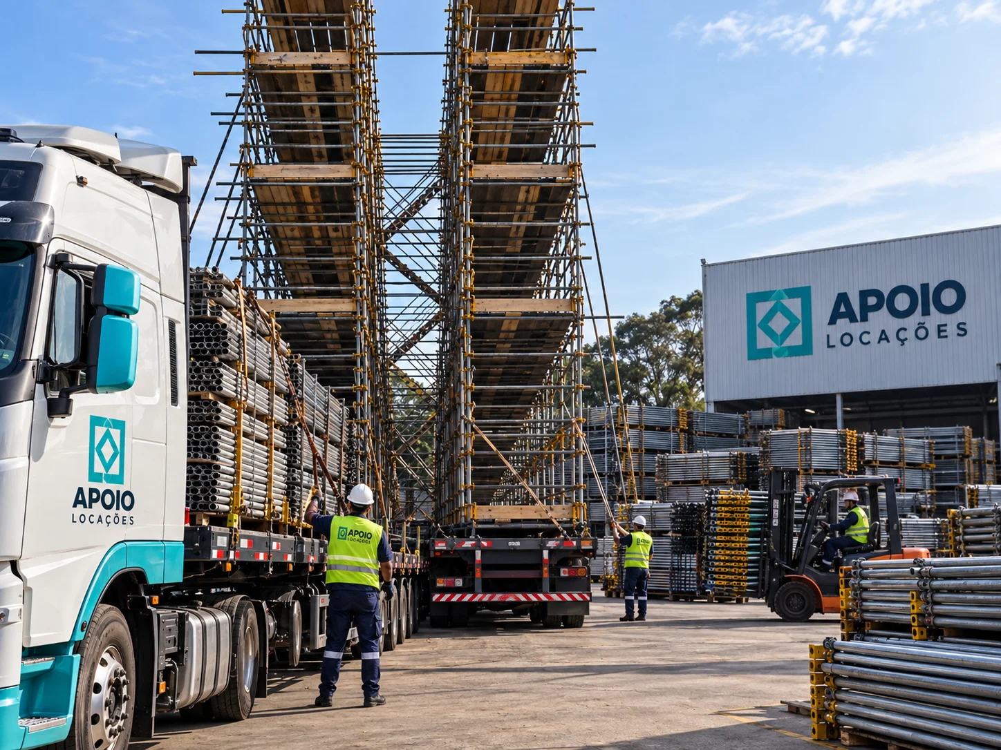 Aluguel de andaimes industriais
