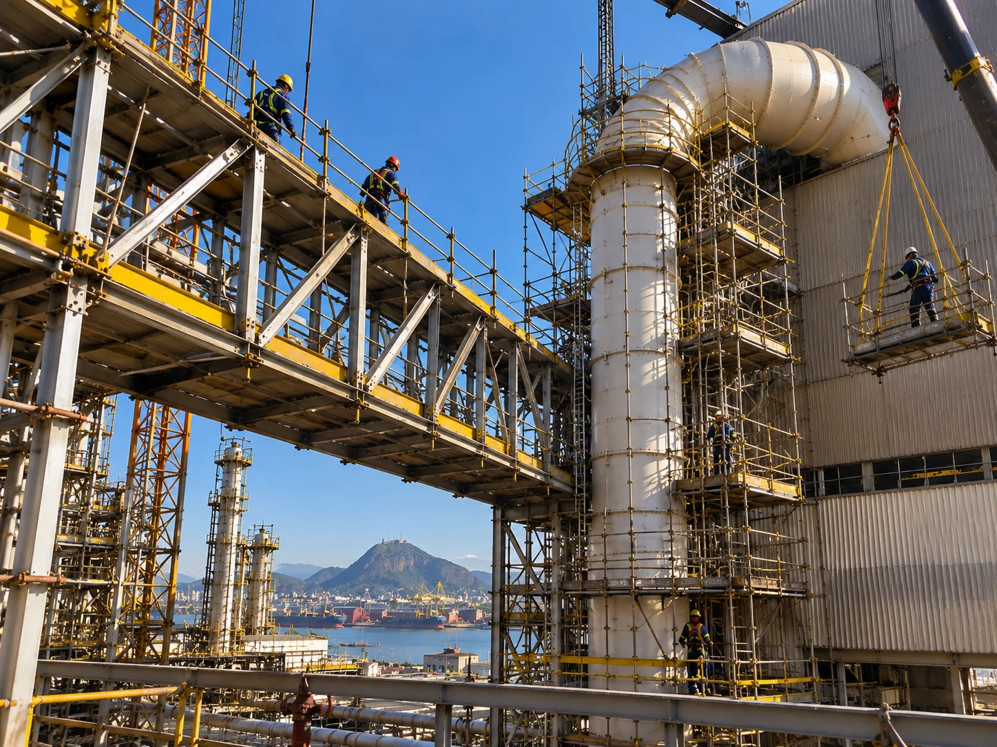 Andaimes industriais no Espírito Santo