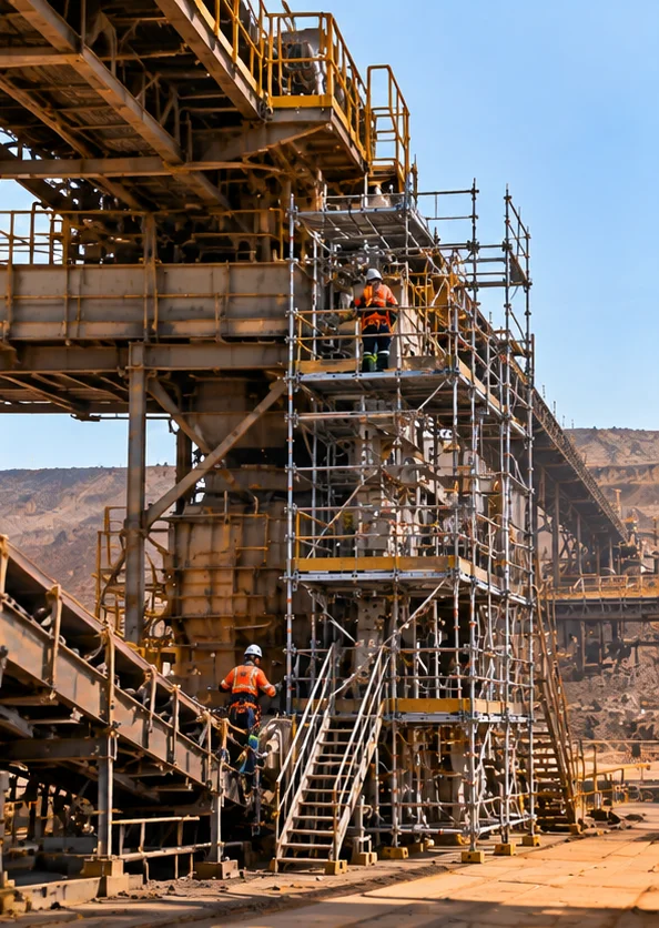 Andaimes para mineração