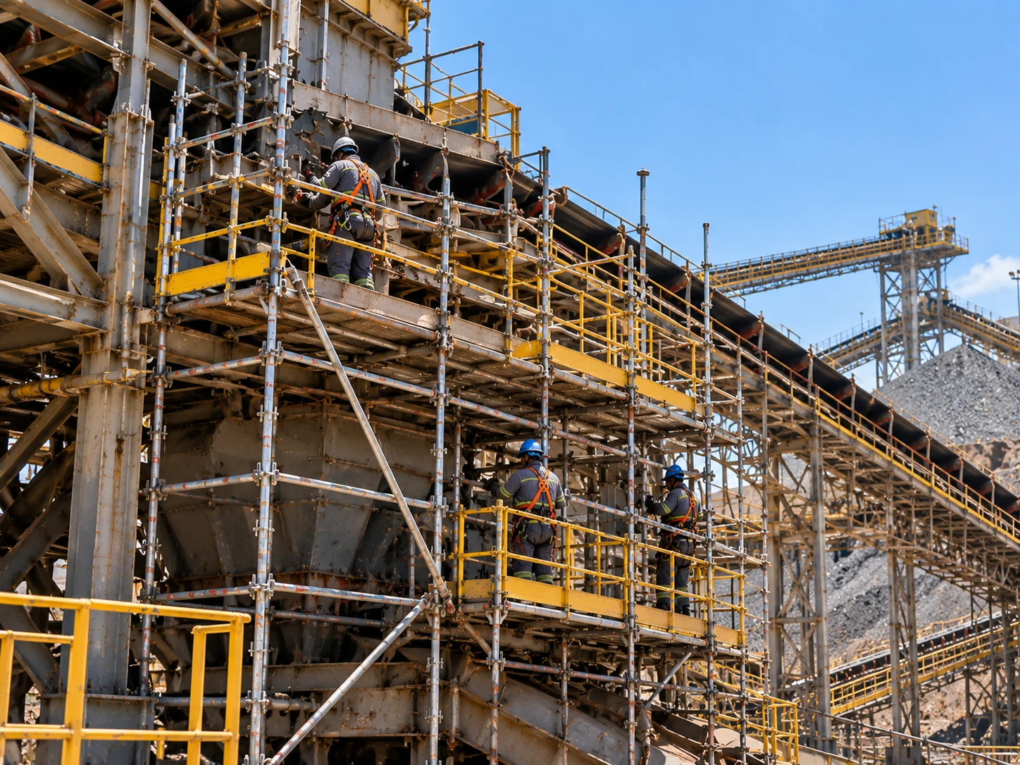 Andaimes para mineração