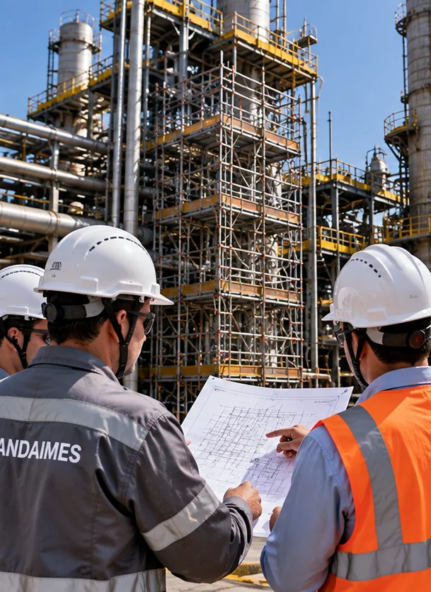 Contratação de empresa de andaimes industriais