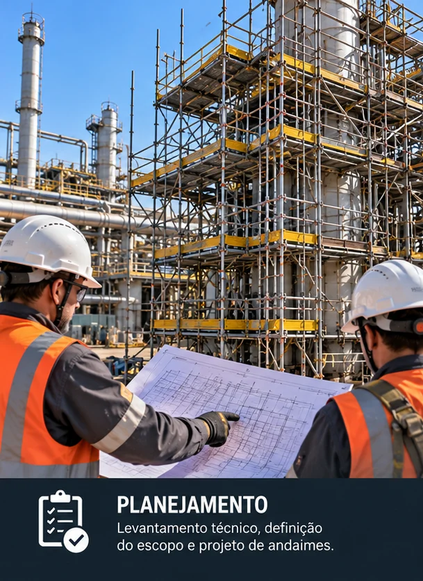 Contratação de montagem e desmontagem de andaimes