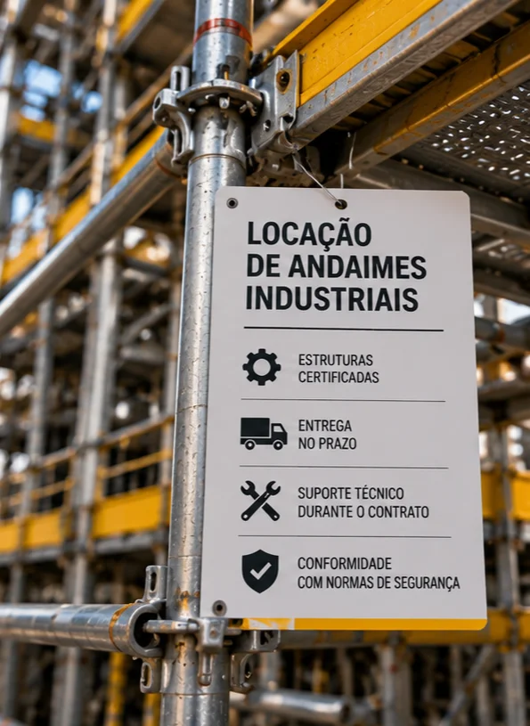 Contrato de locação de andaimes industriais