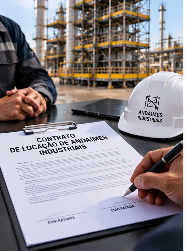 Contrato de locação de andaimes industriais