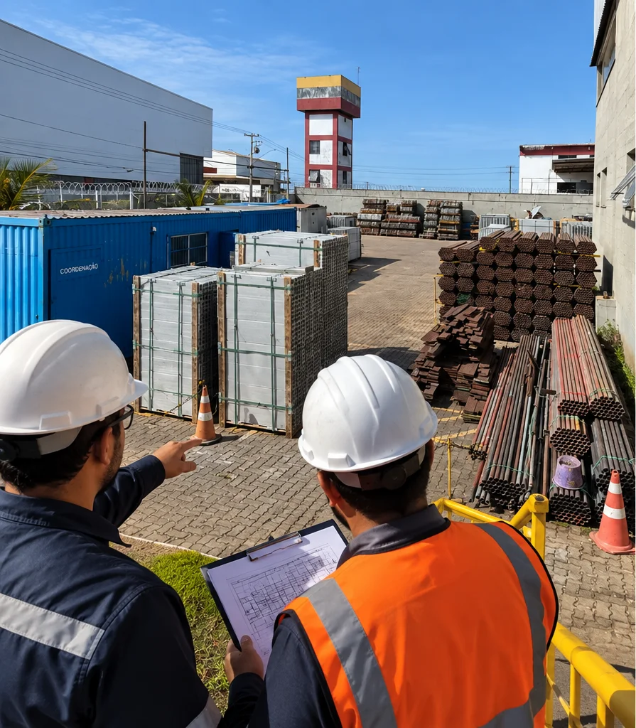 Cotação de locação de andaimes industriais