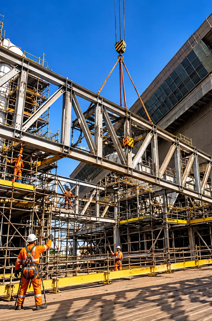 Desmontagem de estruturas industriais