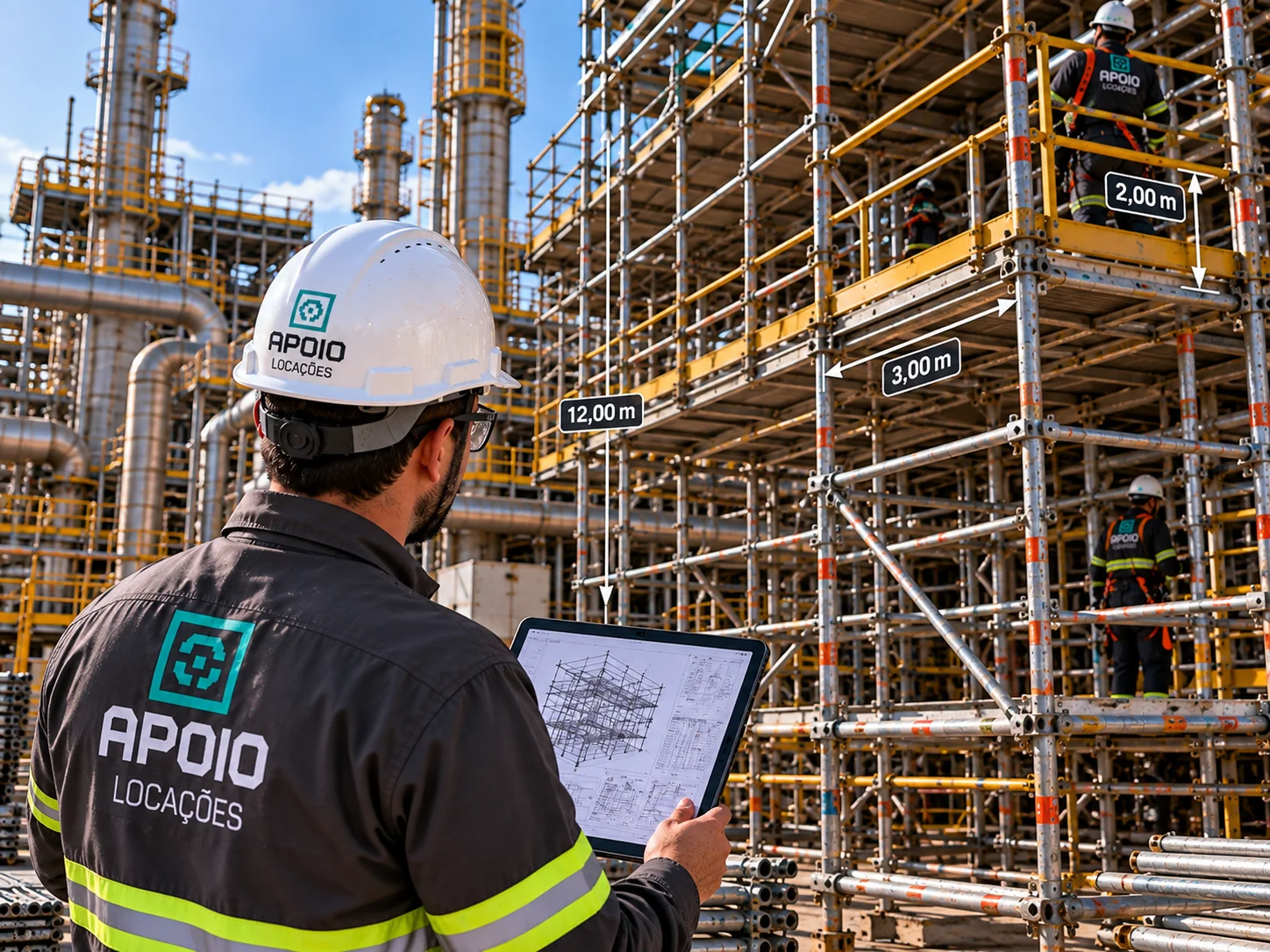 Dimensionamento de andaimes industriais