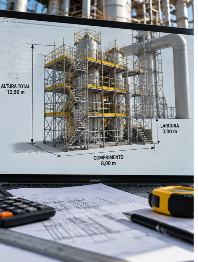 Dimensionamento de andaimes industriais