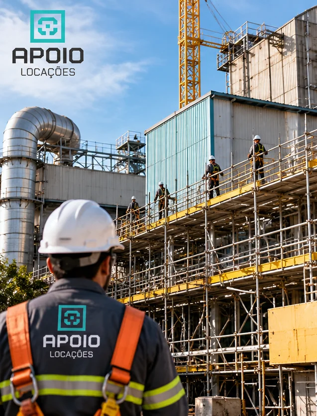 Empresa de andaimes com equipe treinada