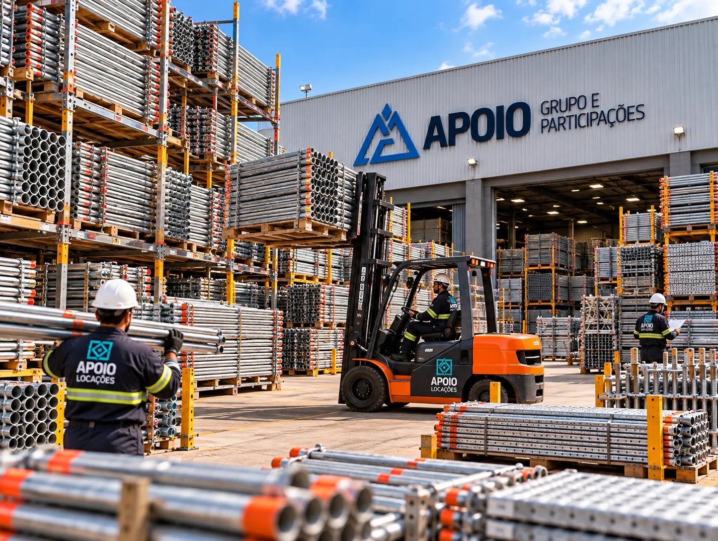 Fornecedor de andaimes industriais