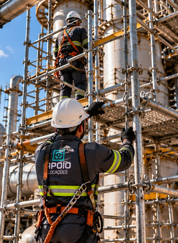 Fornecedor de andaimes para áreas industriais