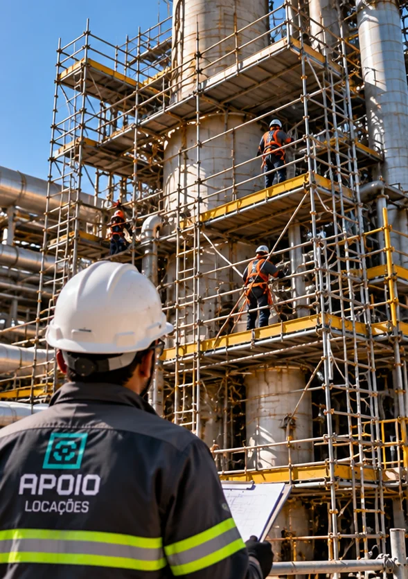 Fornecedor de andaimes para parada industrial