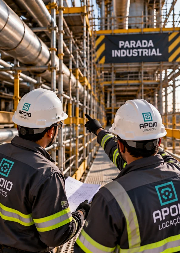 Fornecedor de andaimes para parada industrial