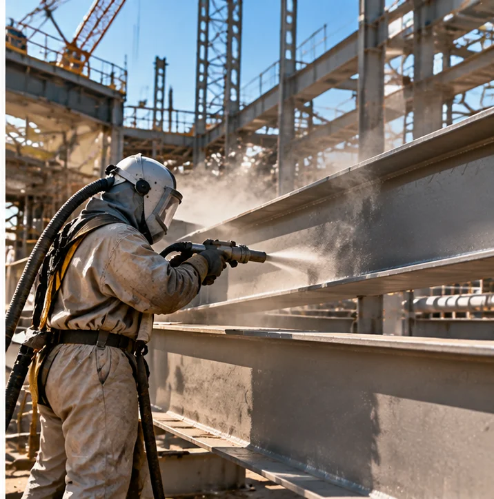 Jateamento abrasivo industrial