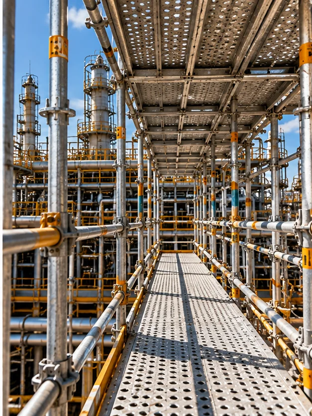 Locação de andaime modular industrial