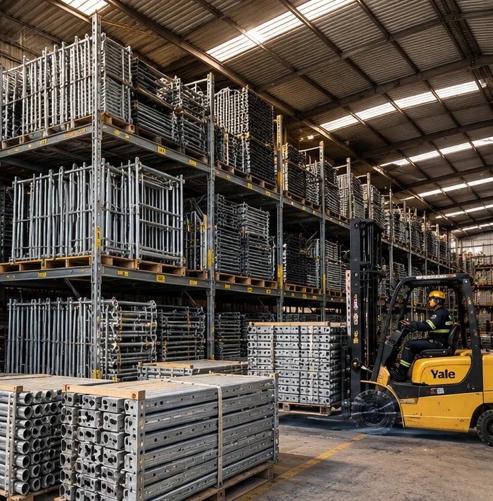 Locação de andaimes industriais