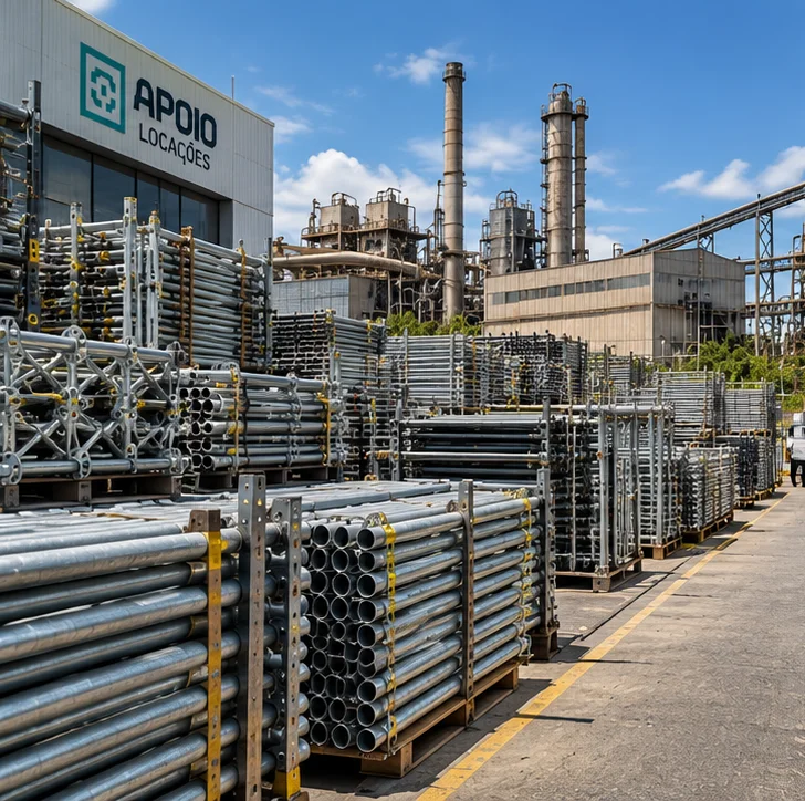 Locação de andaimes industriais