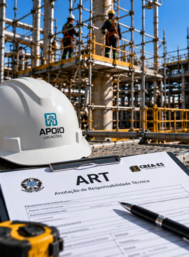Locação de andaimes industriais com ART