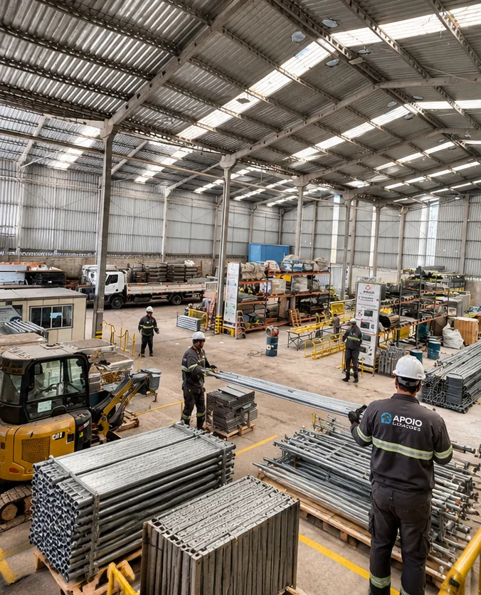 Locação de andaimes industriais com equipe técnica
