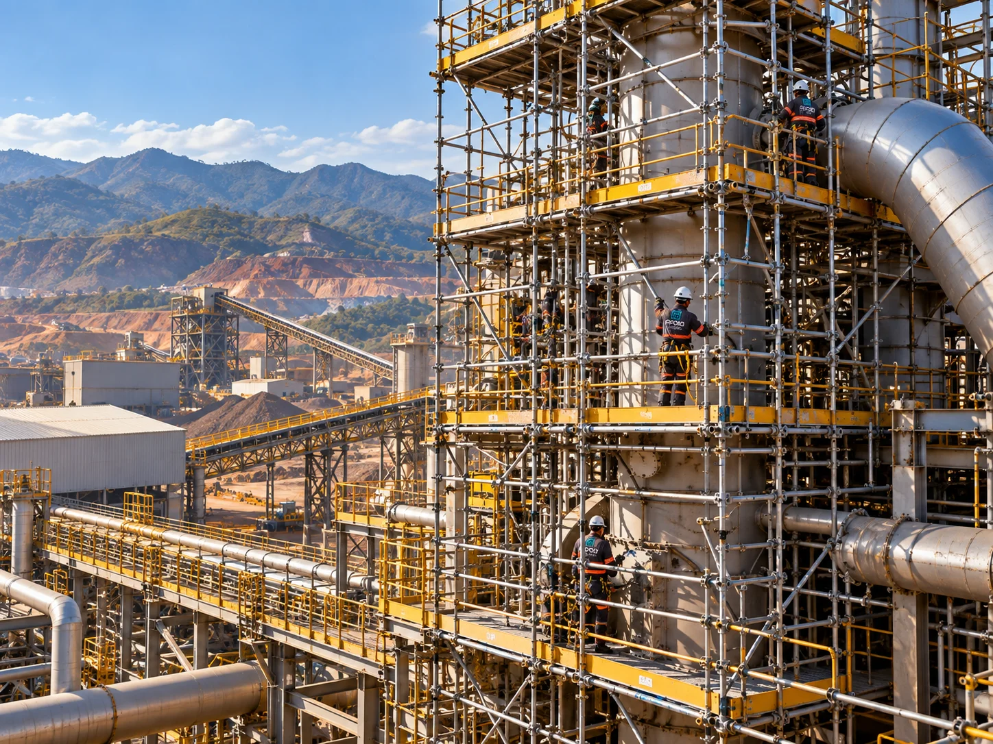 Locação de andaimes industriais em Minas Gerais