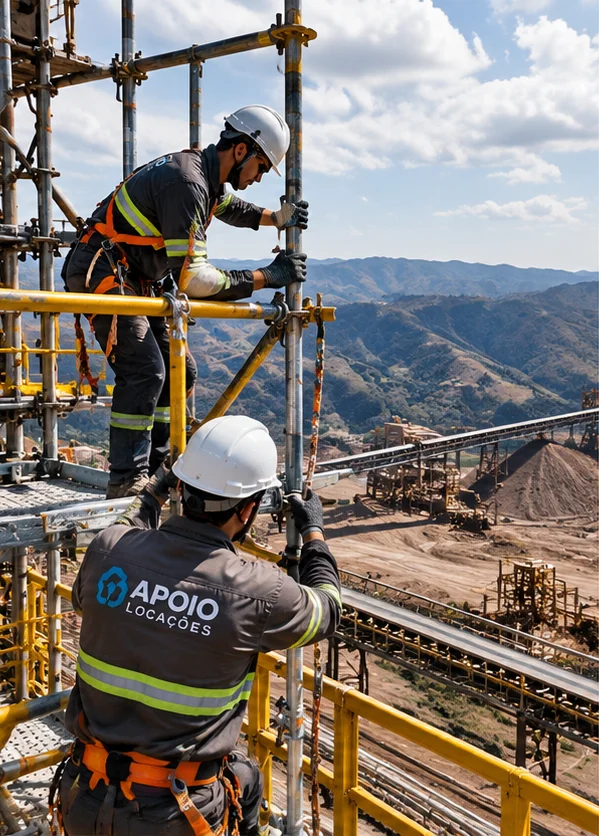 Locação de andaimes industriais em Minas Gerais