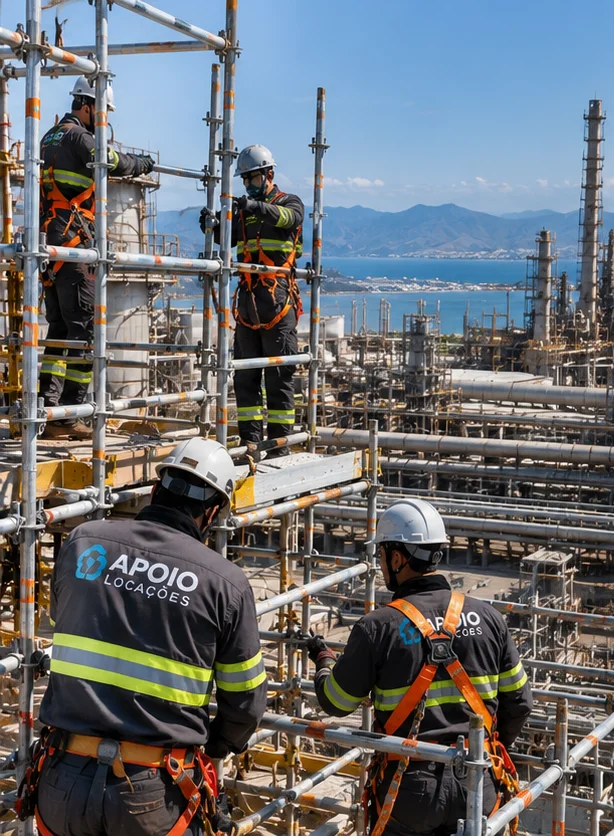 Locação de andaimes industriais Espírito Santo