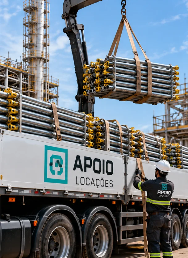 Locação de andaimes industriais por tonelada