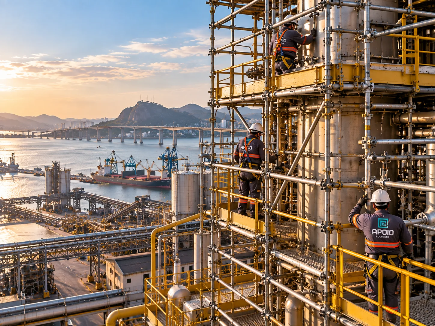 Locação de andaimes industriais Vitória ES
