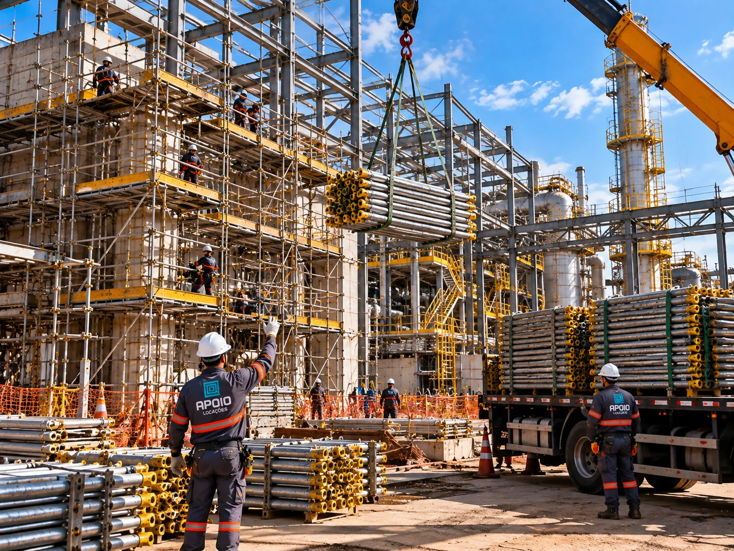 Locação de andaimes para obras