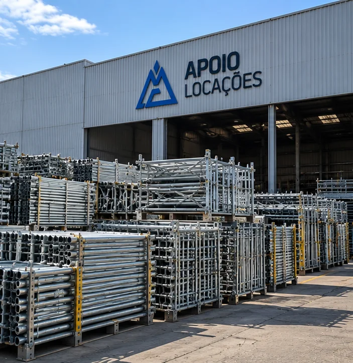 Locação de estrutura para andaime