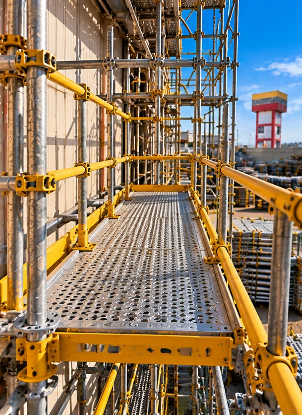 Locação de plataformas de trabalho em andaimes