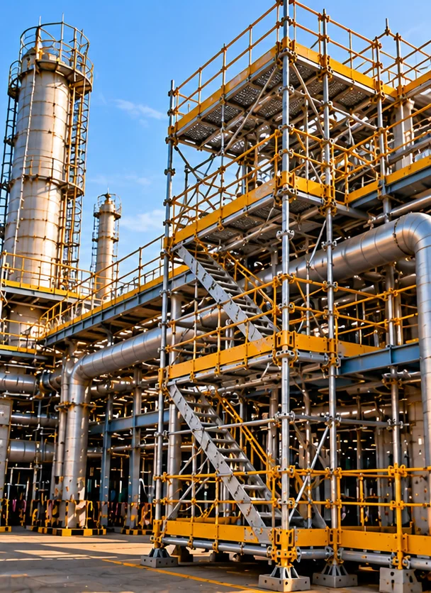 Locação mensal de andaimes industriais
