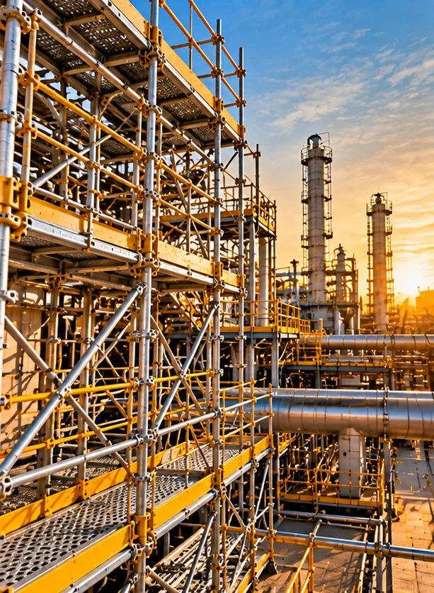 Locação mensal de andaimes industriais