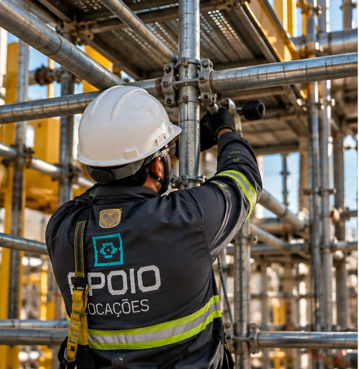 Montagem de andaimes industriais