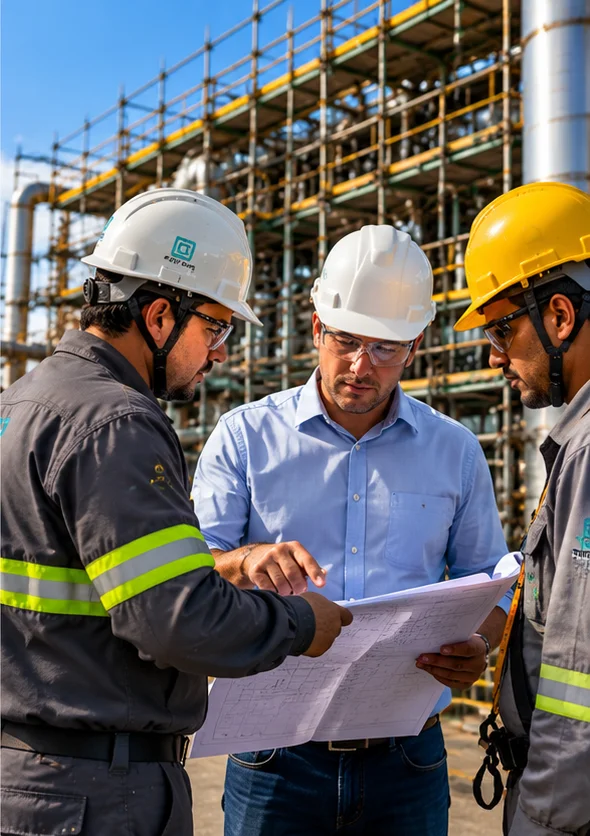 Orçamento de andaimes industriais