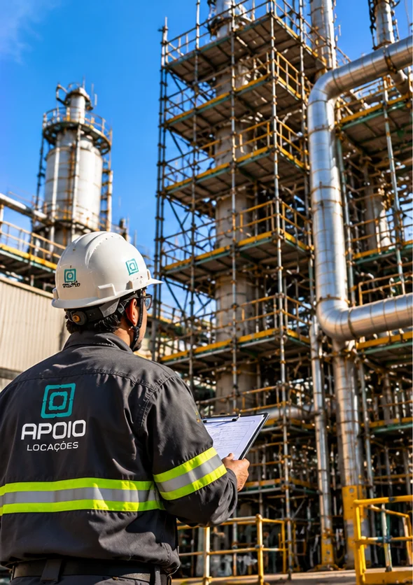 Orçamento de andaimes industriais