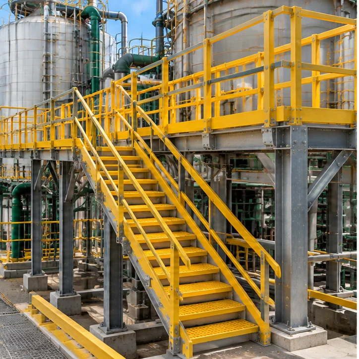 Passarela em PRFV industrial