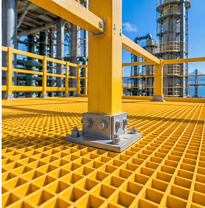 Plataforma em PRFV industrial