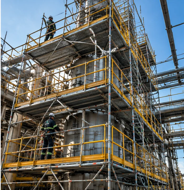 Projeto de andaimes industriais